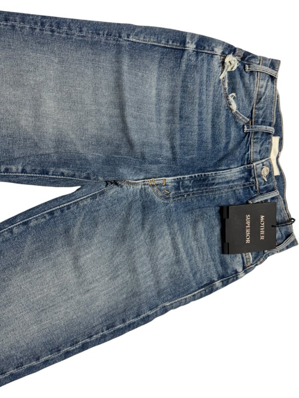 MOTHER The Hustler Ankle Fray Denim Jeans "We All Scream" Wash Size 26 NWT - Picture 4 of 13